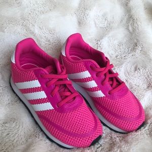 ❤️❤️ Adidas Original Retro Hot Pink/White EUC